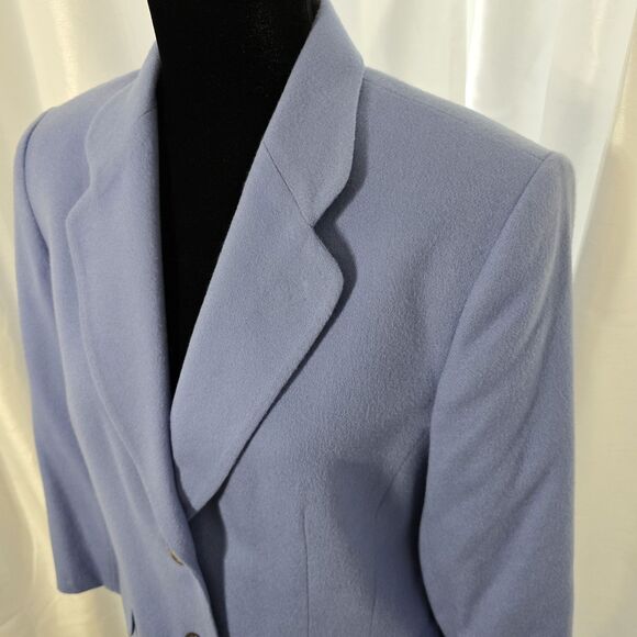 Vintage Talbots Blazer Womens 8 100% Cashmere Suit Jacket Academia Office USA - Picture 2 of 11